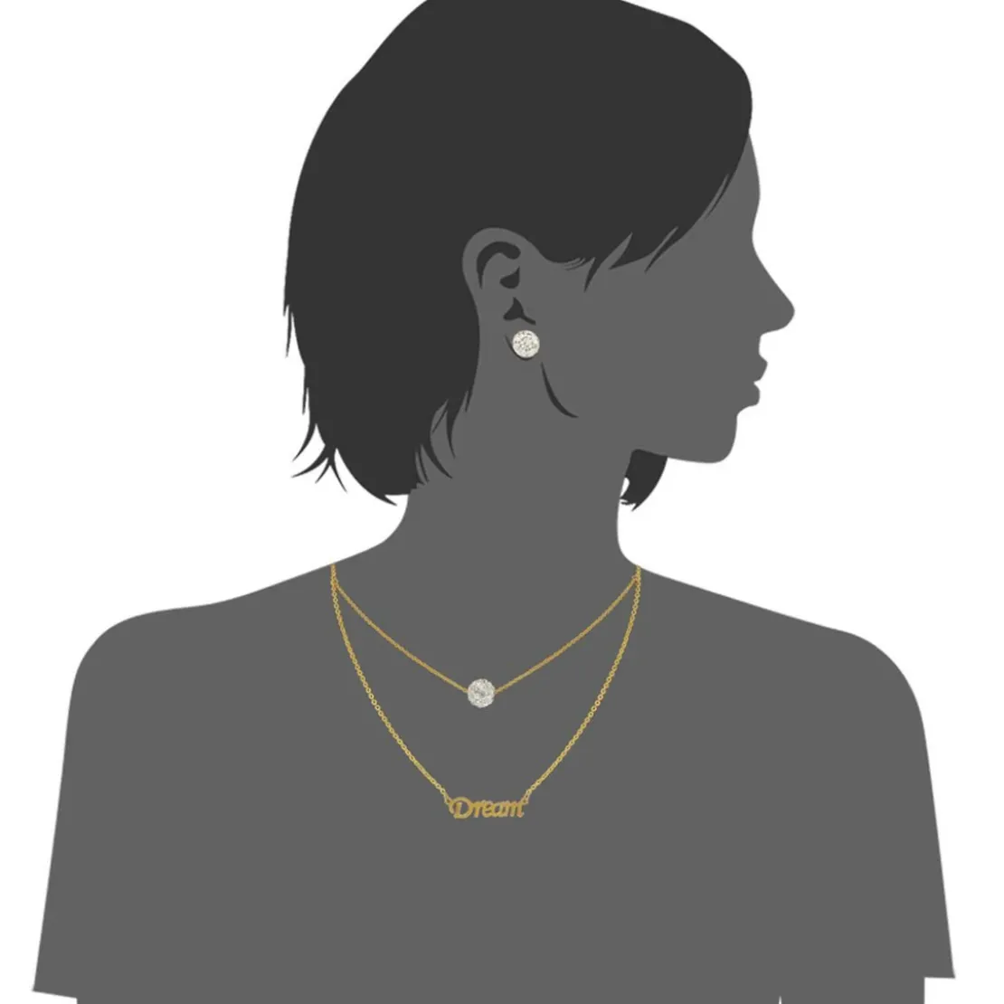 EdforceCollier et pendentif Femme 165-0151-S - Edforce