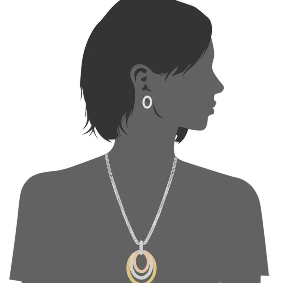 EdforceCollier et pendentif Femme 93-0855-S - Edforce