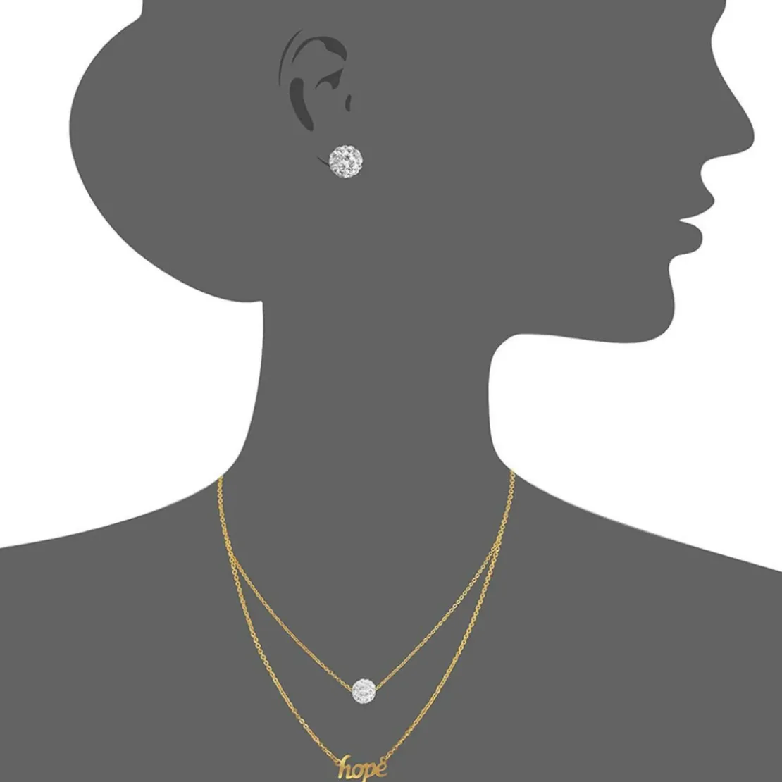 EdforceCollier et pendentif Femme 165-0155-S - Edforce