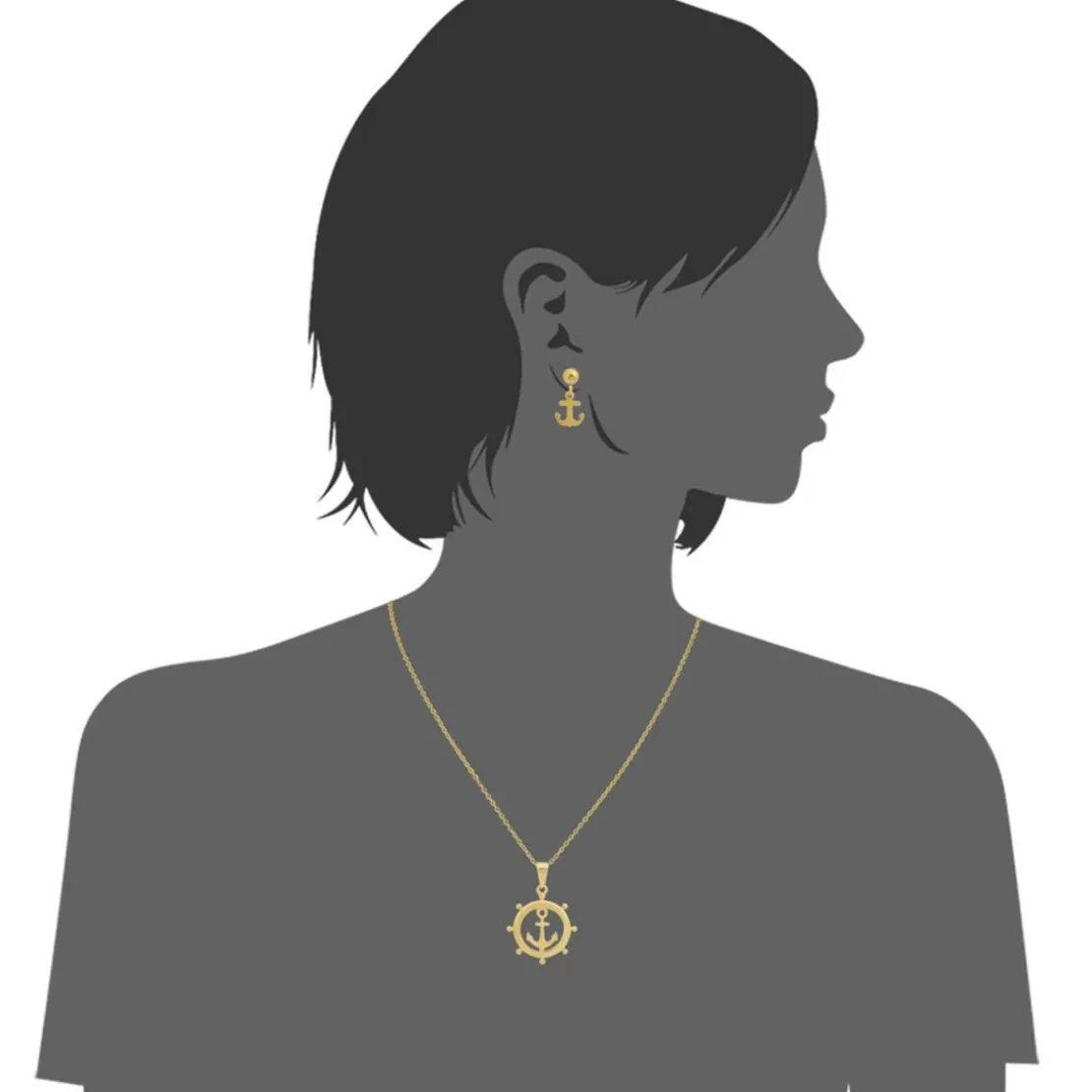 EdforceCollier et pendentif Femme 90-0396-S - Edforce
