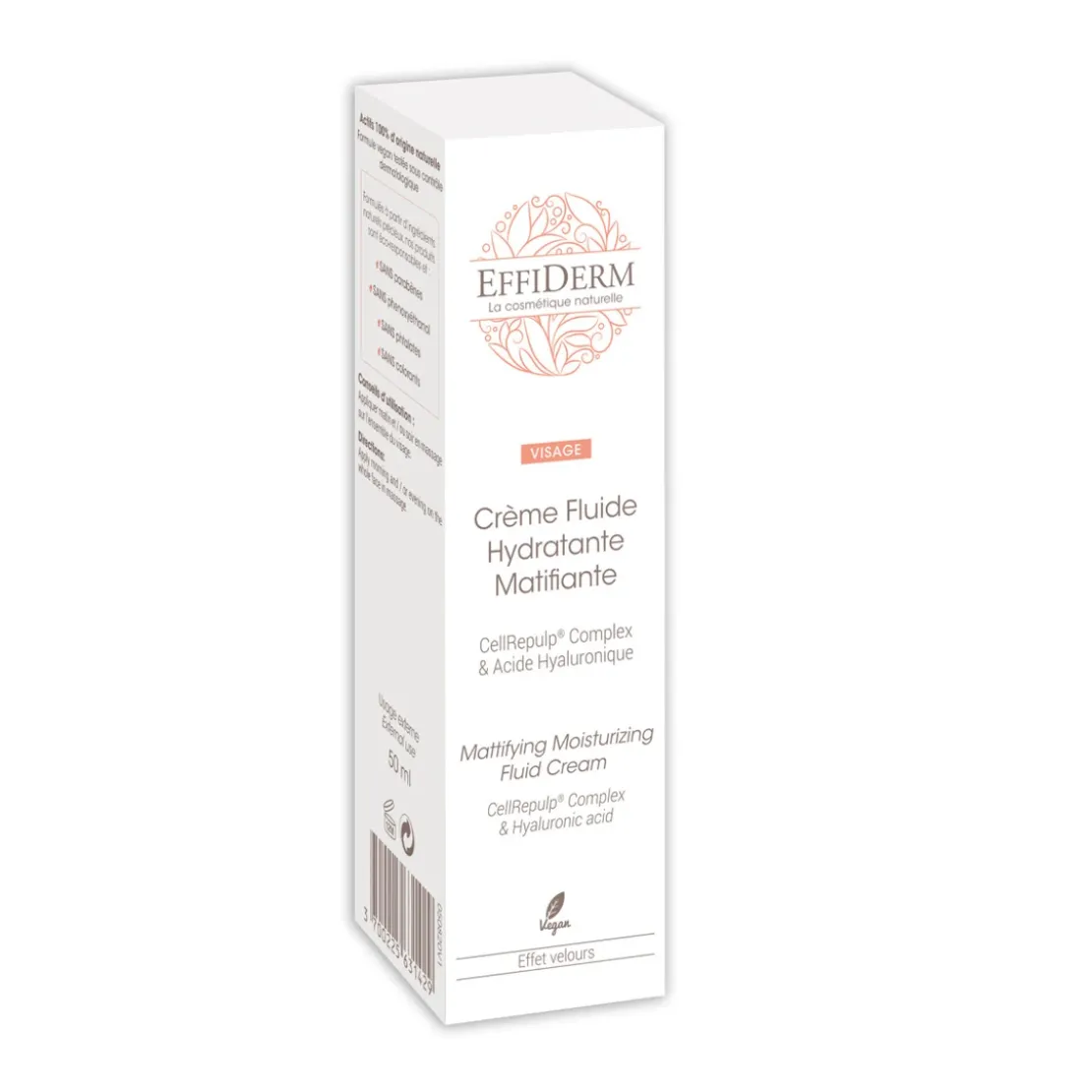 EffidermCrème Fluide Hydratante Matifiante - Effiderm