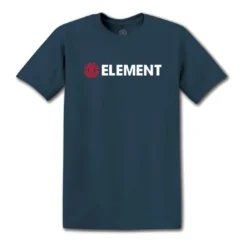 ElementTee Shirt-Garçon bleu canard en coton