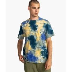 ElementTee Shirt-Homme Tie and Dye - Element bleu en coton
