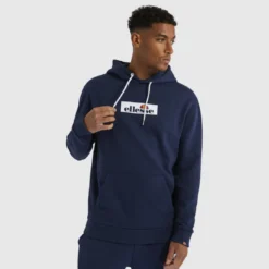 Ellesse VêtementsSweat à capuche en polycoton bleu CRESTIDA OH HOODY