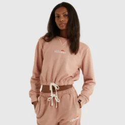 Ellesse VêtementsSweat court POPSY - rose en coton