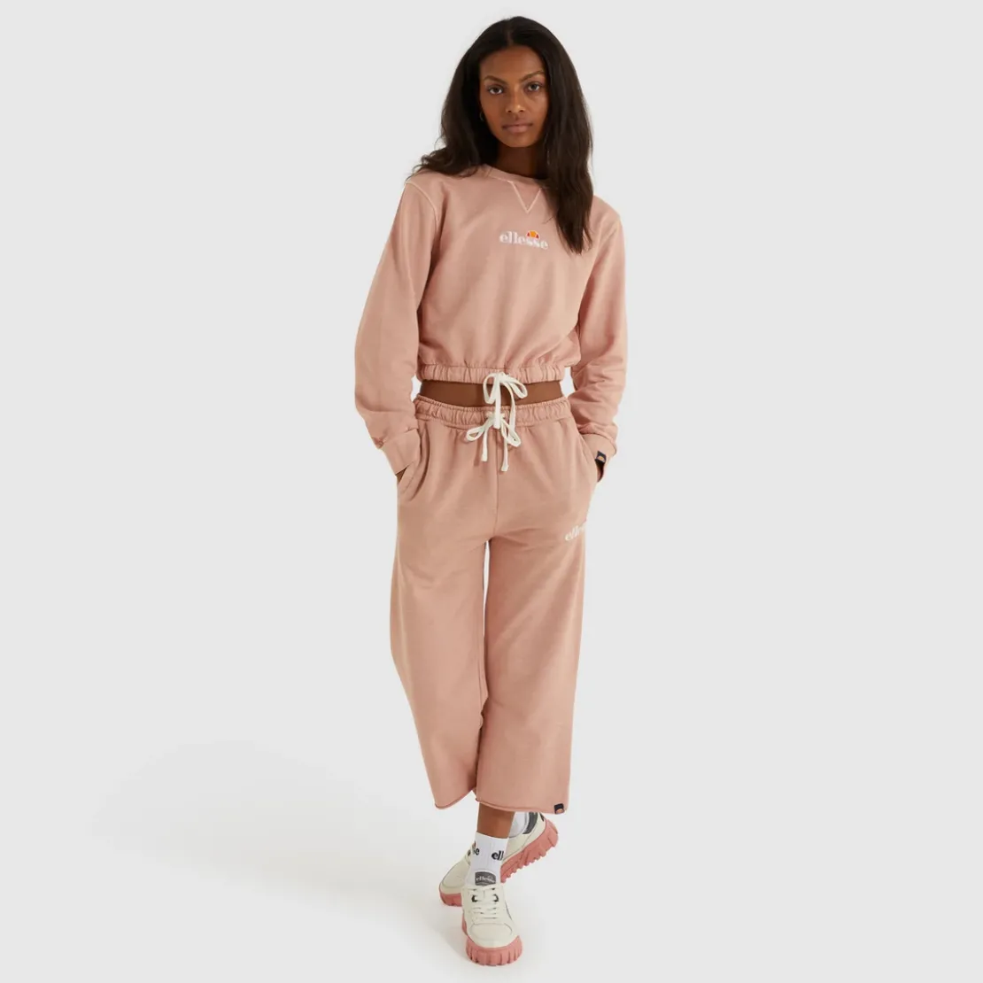 Ellesse VêtementsSweat court POPSY - rose en coton