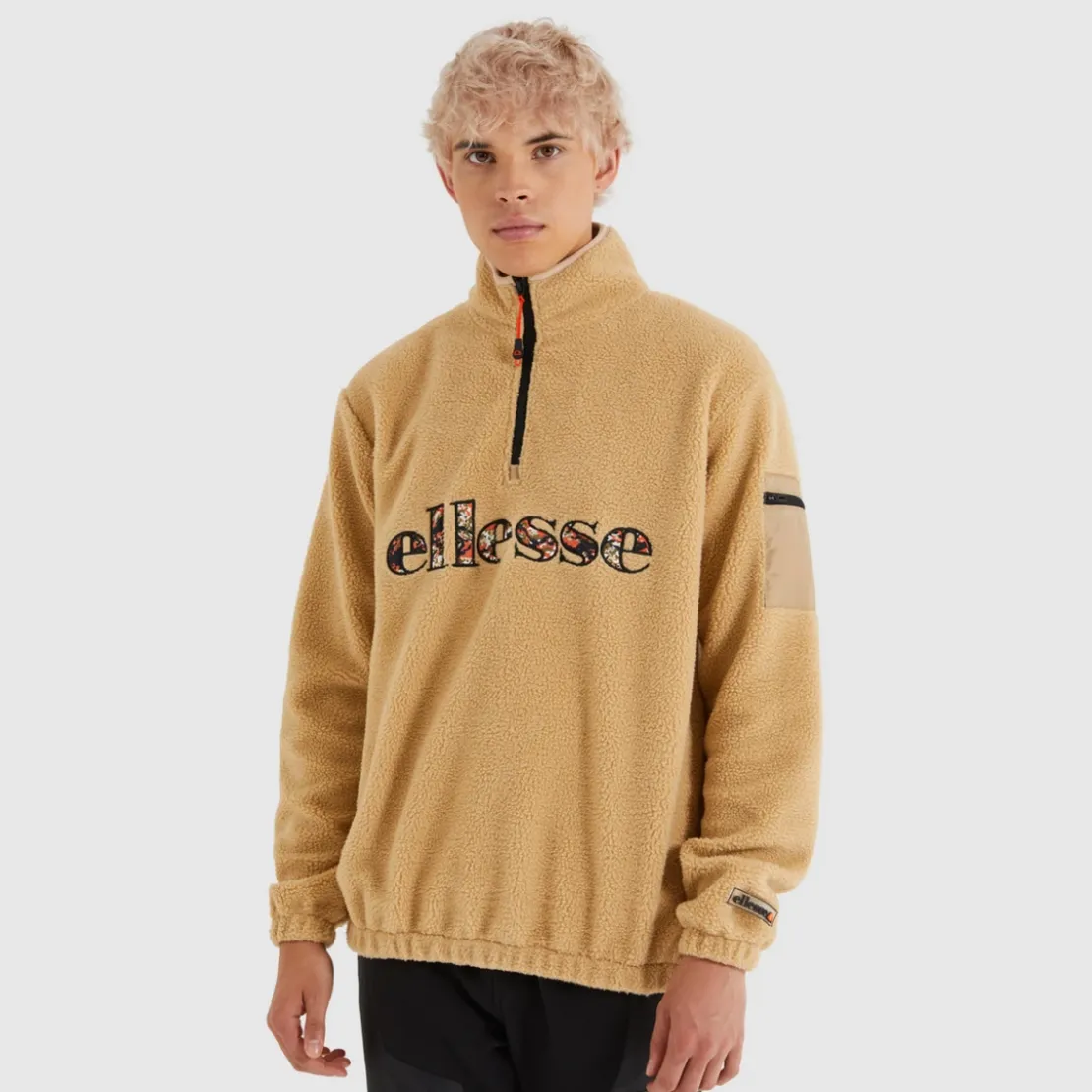 Ellesse VêtementsSweat Demi-Zippé Homme Travestimento beige