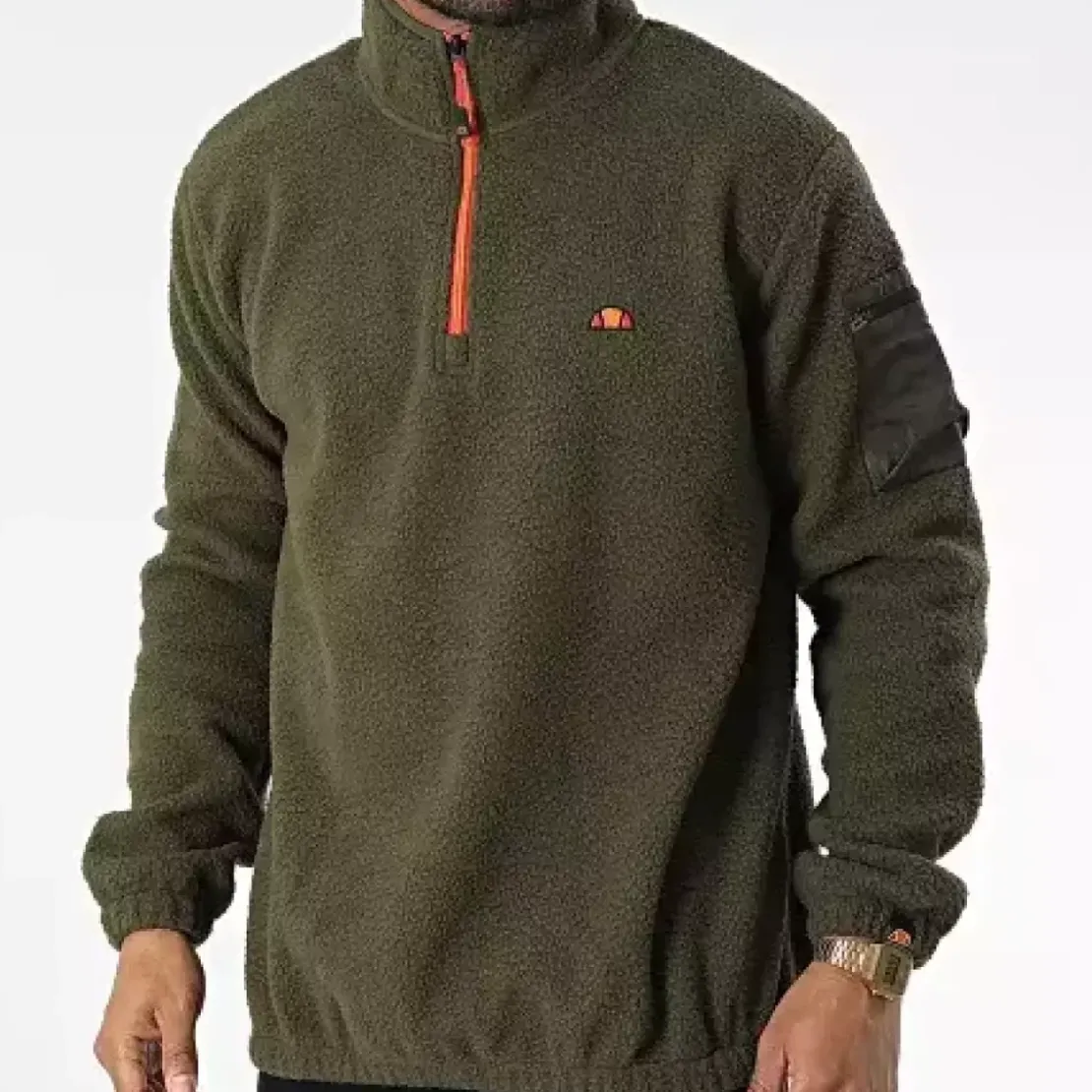 Ellesse VêtementsVeste demi-zippée CARUSO kaki