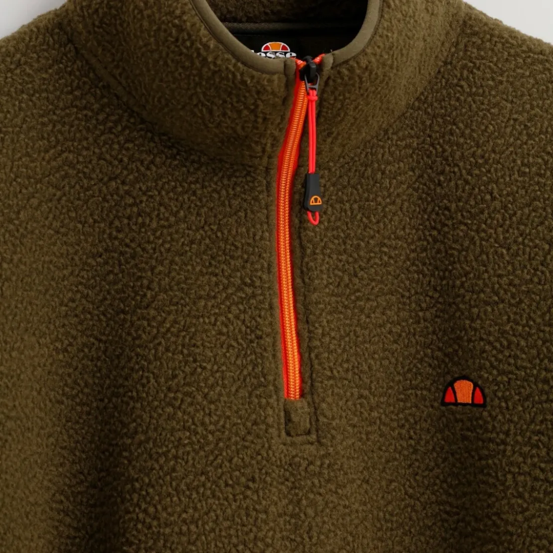Ellesse VêtementsVeste demi-zippée CARUSO kaki