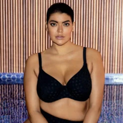Elomi bainHaut de bikini plongeant - Noir- BAZARUTO