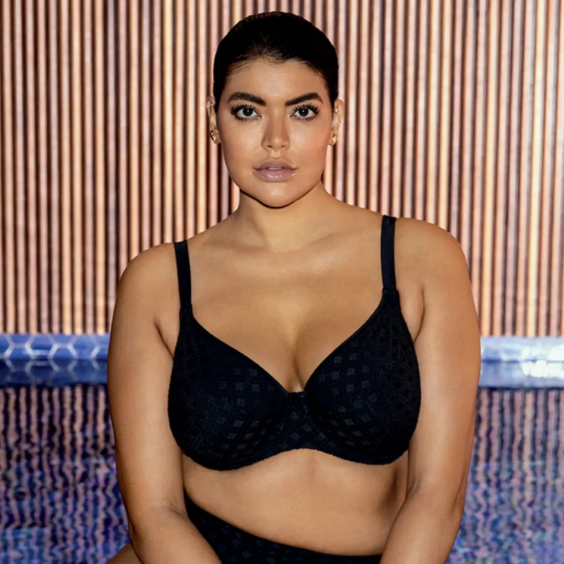 Elomi bainHaut de bikini plongeant - Noir- BAZARUTO