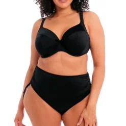 Elomi bainHaut de bikini plongeant - Noir - PLAIN SAILING