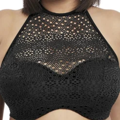 Elomi bainHaut de maillot de bain crop top Elomi INDIE black-Elomi Bain noir- Indie