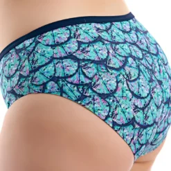 Elomi bainSlip de bain taille mi-haute Imprimé - Bleu Nuit- Abbalone