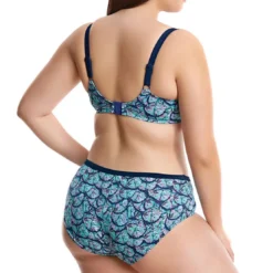 Elomi bainSlip de bain taille mi-haute Imprimé - Bleu Nuit- Abbalone
