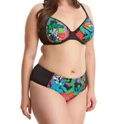 Elomi bainSlip de bain taille mi-haute - Noir- Cubana