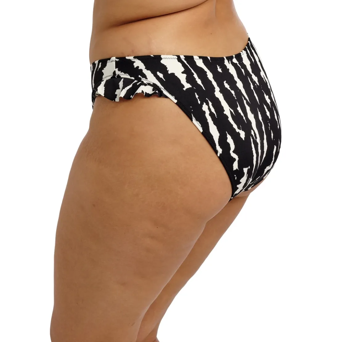 Elomi bainSlip de bikini taille haute - Noir et blanc- ECHO SHELL