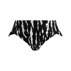 Elomi bainSlip de bikini taille haute - Noir et blanc- ECHO SHELL