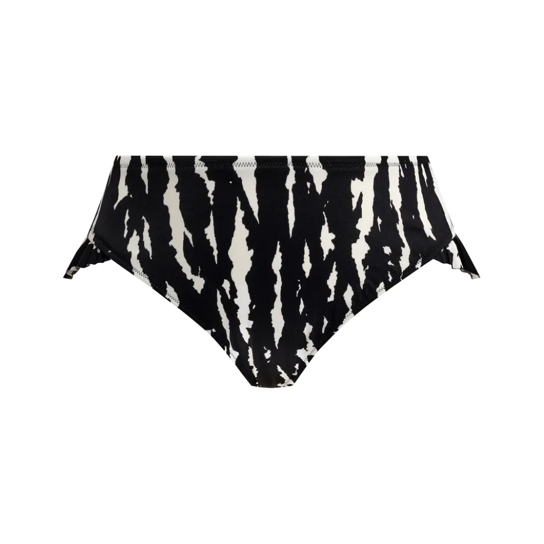 Elomi bainSlip de bikini taille haute - Noir et blanc- ECHO SHELL