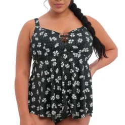 Elomi bainTankini moulé sans armatures - Noir Elomi Bain en nylon- PLAIN SAILING
