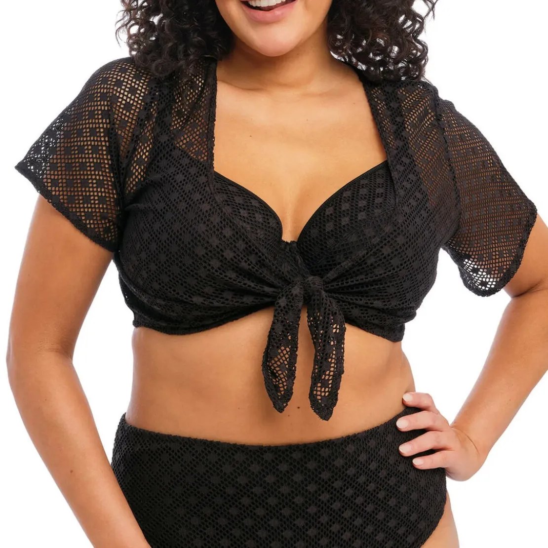 Elomi bainTop de plage - Noir- BAZARUTO