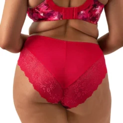 ElomiCulotte rouge en coton- MORGAN