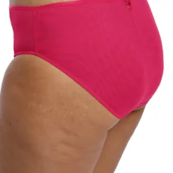 ElomiCulotte taille haute détails en dentelle rose- TEAGAN