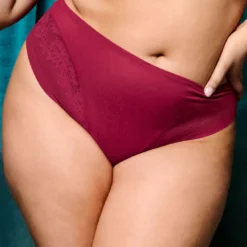 ElomiCulotte taille haute rouge- NERINA