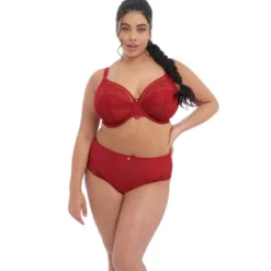ElomiCulotte taille haute - Rouge Elomi en nylon- PRIYA