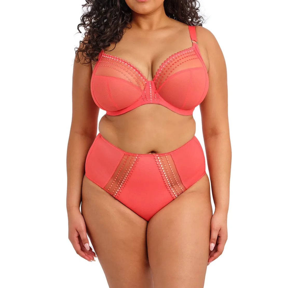 ElomiCulotte taille haute - Sunset corail- MATILDA