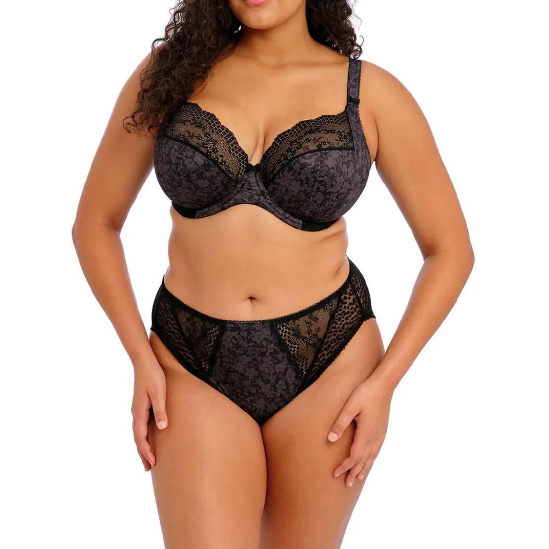 ElomiLUCIE Slip jambe échancréeblack- LUCIE