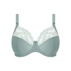 ElomiLUCIE Soutien-gorge plongeant à armatures - STRETCH vert sauge- LUCIE