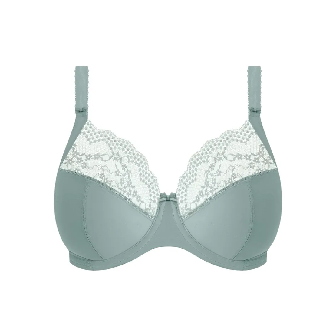 ElomiLUCIE Soutien-gorge plongeant à armatures - STRETCH vert sauge- LUCIE