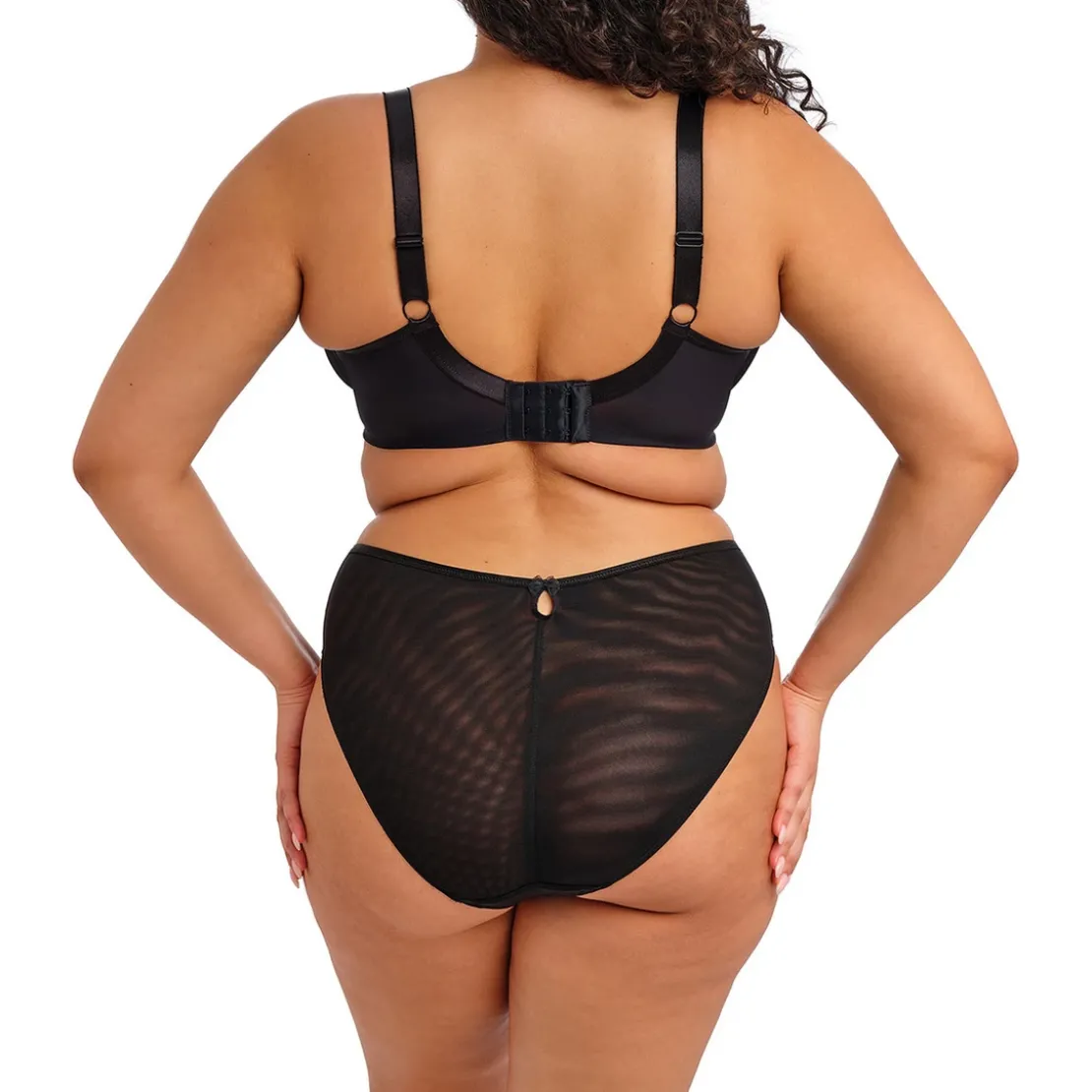 ElomiSlip Echancré noir- TEAGAN