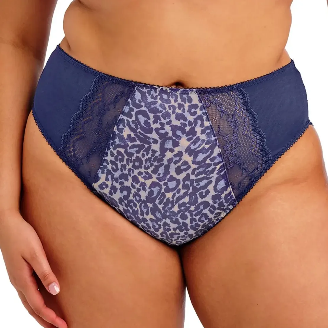 ElomiSlip jambe échancrée Bleu- LUCIE