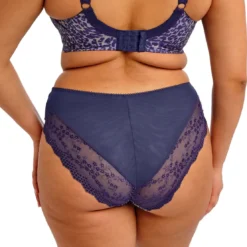 ElomiSlip jambe échancrée Bleu- LUCIE