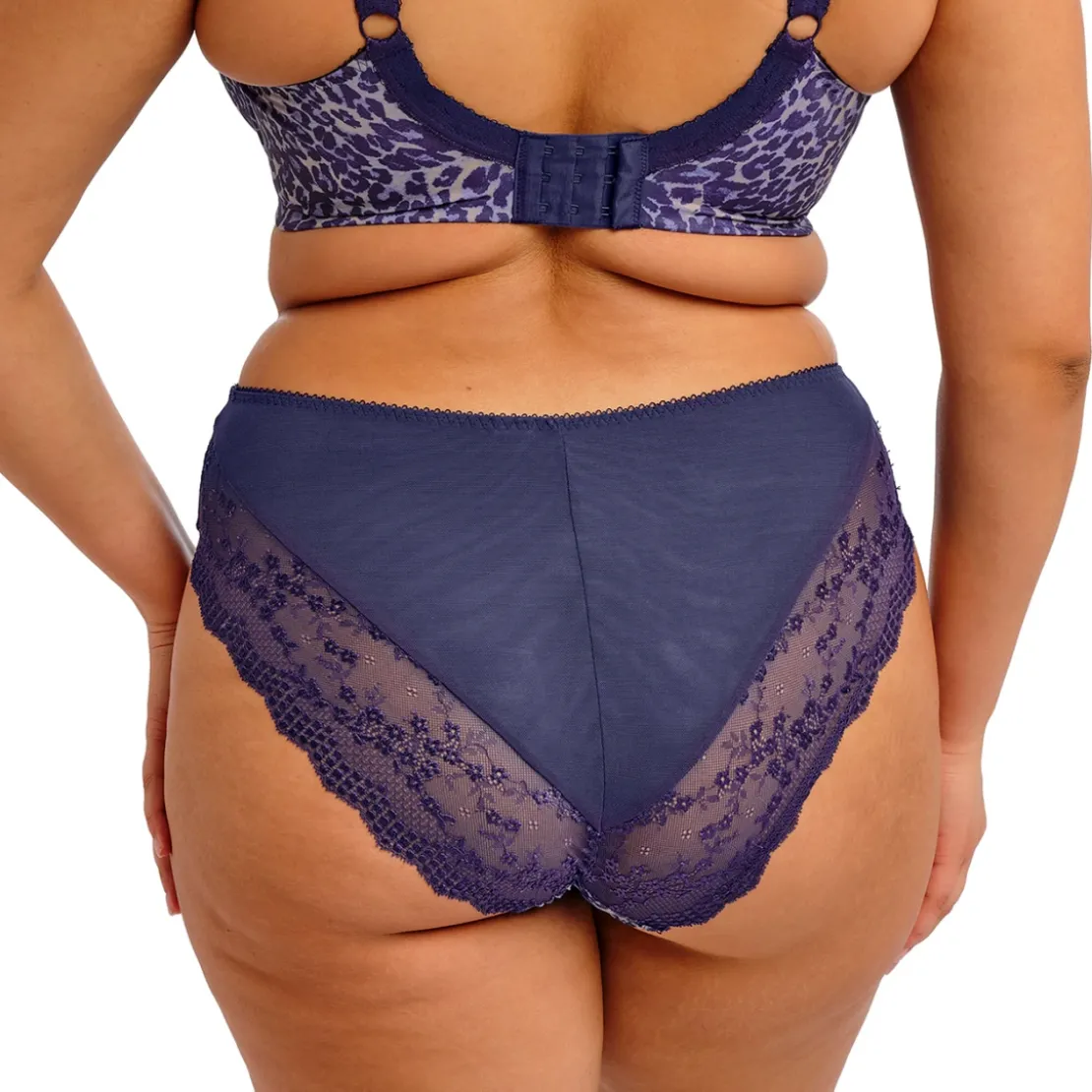 ElomiSlip jambe échancrée Bleu- LUCIE