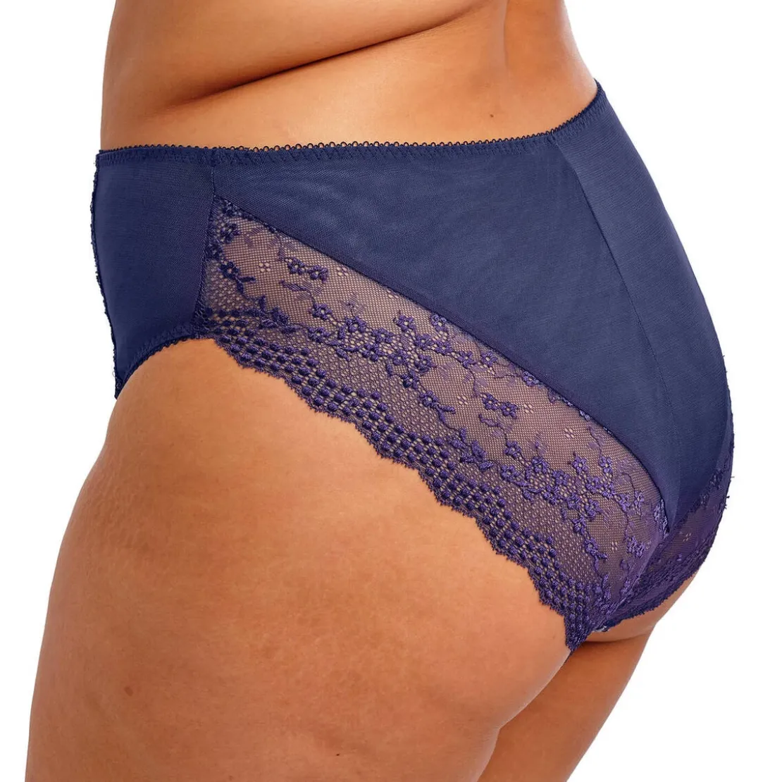 ElomiSlip jambe échancrée Bleu- LUCIE
