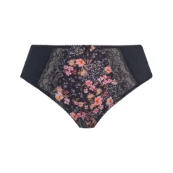 ElomiSlip jambe échancrée noir- MORGAN