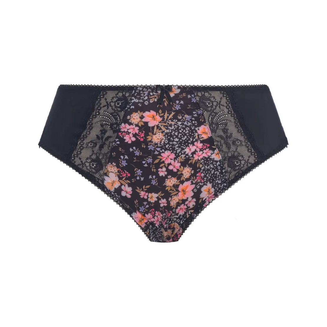 ElomiSlip jambe échancrée noir- MORGAN