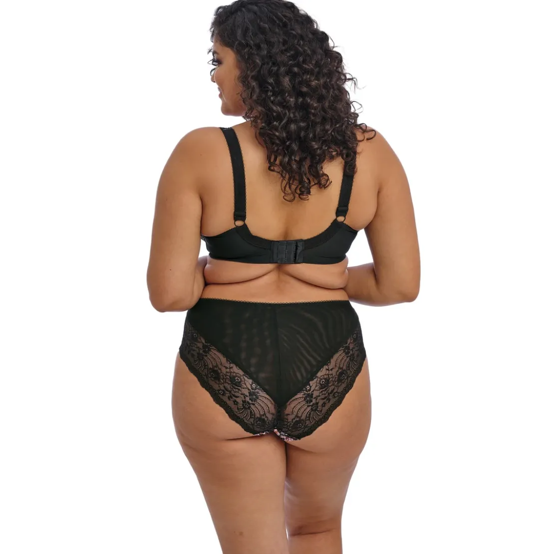 ElomiSlip jambe échancrée noir- MORGAN