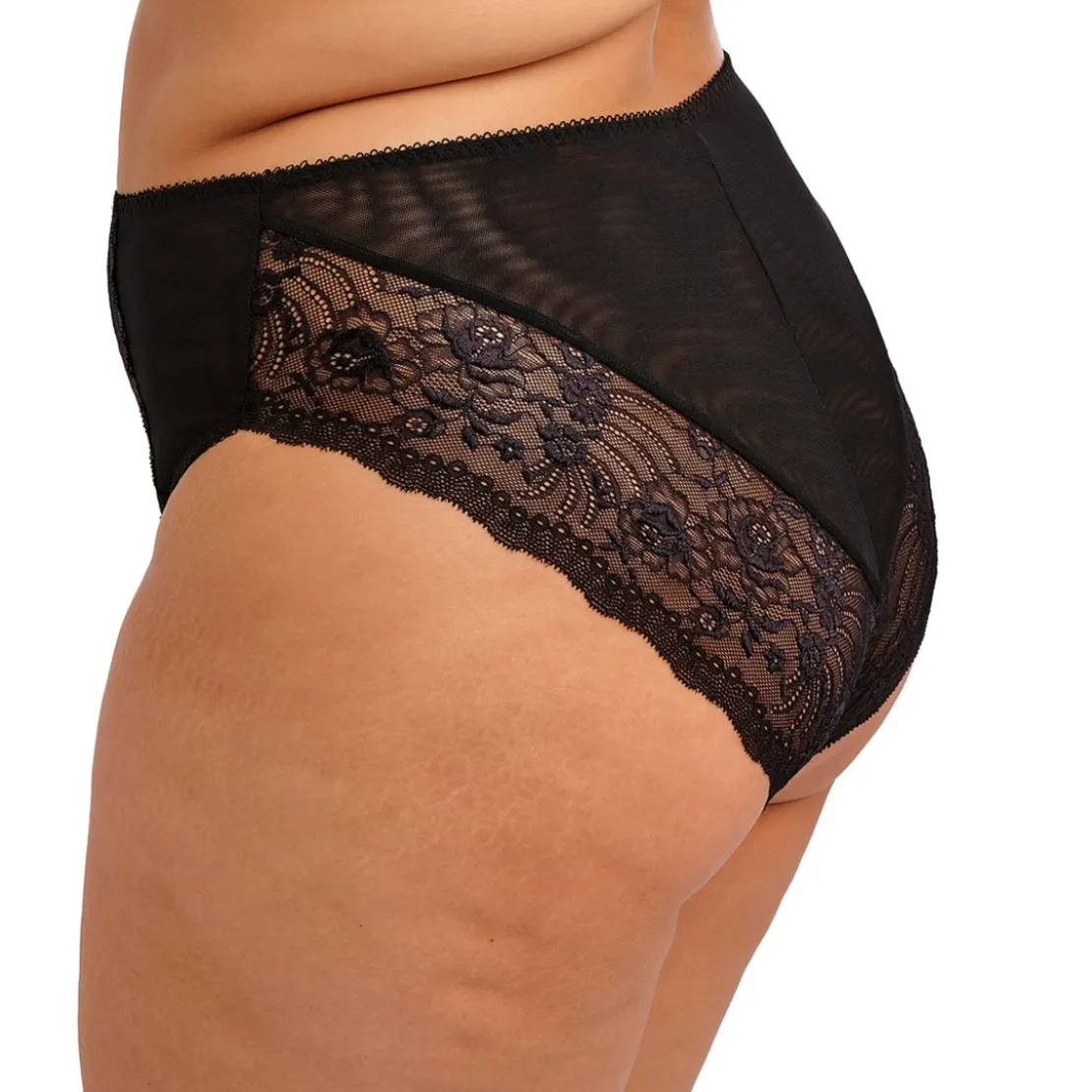 ElomiSlip jambe échancrée rouge- MORGAN