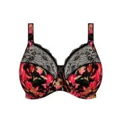 ElomiSoutien-gorge à basque stretch rouge- MORGAN