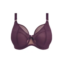ElomiSoutien-Gorge Plongeant Bordeaux violet- KINTAI