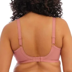 ElomiSoutien-gorge plongeant armatures en Tulle et Broderie à Motifs Tatoo - Rose - Elomi - Priya