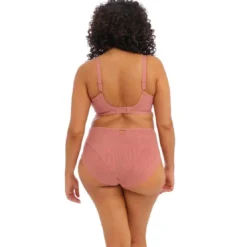 ElomiSoutien-gorge plongeant armatures en Tulle et Broderie à Motifs Tatoo - Rose - Elomi - Priya