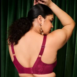 ElomiSoutien-Gorge Plongeant - STRETCH Rouge- NERINA
