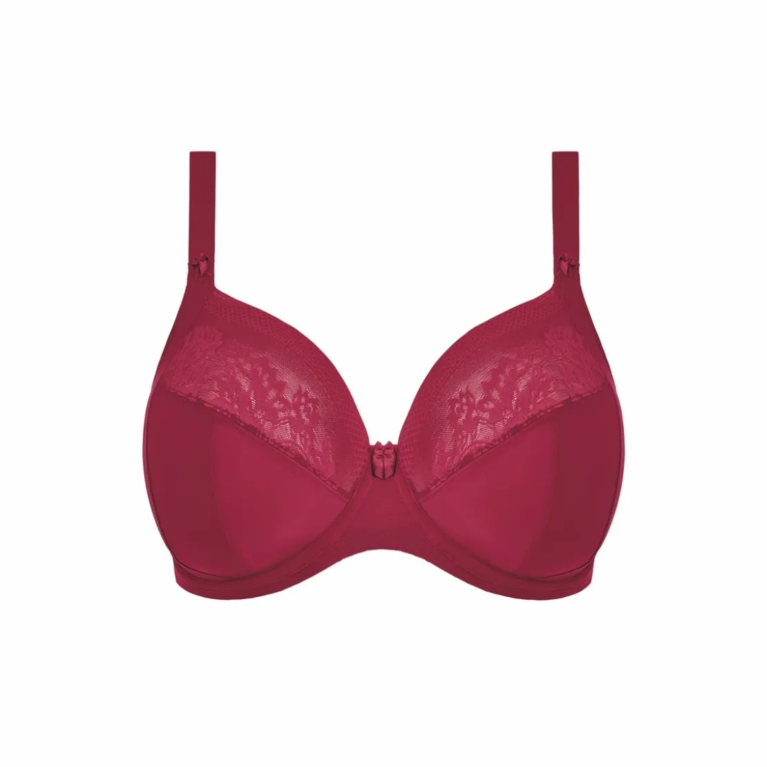 ElomiSoutien-Gorge Plongeant - STRETCH Rouge- NERINA