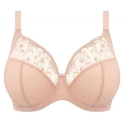 ElomiSoutien-gorge plongeant armatures - Beige Elomien nylon- CHARLEY