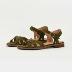 Emilie KarstonSandales XANE en cuir vert